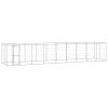 Outdoor Dog Kennel Galvanized Steel 234.4 ft¬≤