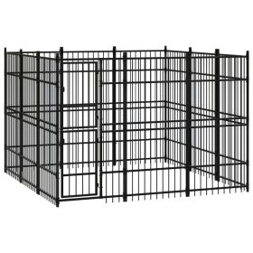 Outdoor Dog Kennel Steel 89.2 ft¬≤