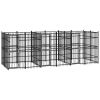 Outdoor Dog Kennel Steel 119 ft¬≤