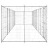 Outdoor Dog Kennel Galvanized Steel 234.4 ft¬≤