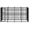 Outdoor Dog Kennel Steel 79.3 ft¬≤