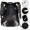 Extra Large RFID-Safe Travel Black Backpack Unisex TSA Friendly