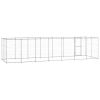 Outdoor Dog Kennel Galvanized Steel 182.3 ft¬≤