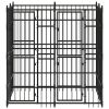 Outdoor Dog Kennel Steel 39.7 ft¬≤