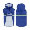 Waterproof Dog Raincoat Leisure Lightweight Dog Coat Jacket Reflective Rain Jacket with Hood for Small Medium Large Dogs